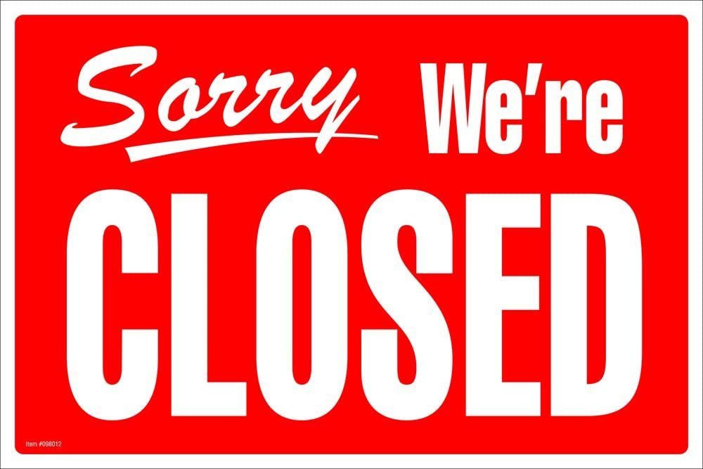 closed sign