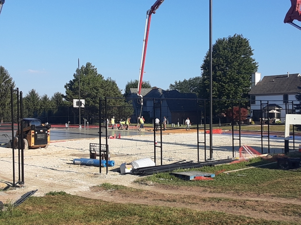 tennis courts