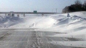 drifting snow